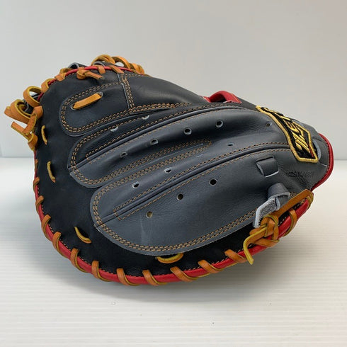 中古品 ゼット ZETT プロステイタス 軟式 オーダー キャッチャーミット 刺繡有り 5093