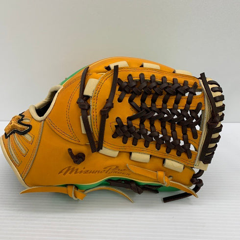 中古品 ミズノ MIZUNO ミズノプロ オーダー 軟式 内野手用グローブ HAGAJAPAN 長岡秀樹型 3916