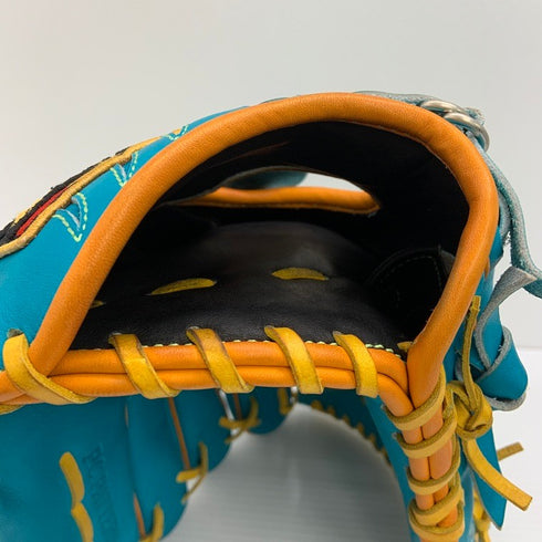中古品 ゼット ZETT プロステイタス オーダー 軟式 投手用グローブ BRGPRO 刺繍入り 3912
