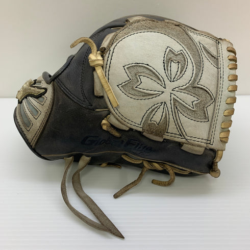 ミズノ MIZUNO グローバルエリート 硬式 大人 一般 内野手用 グローブ グラブ 右投げ オーダー 耕作印 中古品 野球 8238