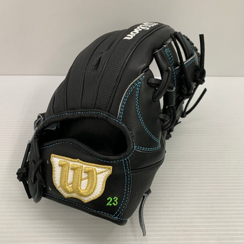 中古品 ウィルソン Wilson 軟式 内野手用グローブ コユニ 1723型 刺繍入り 4258
