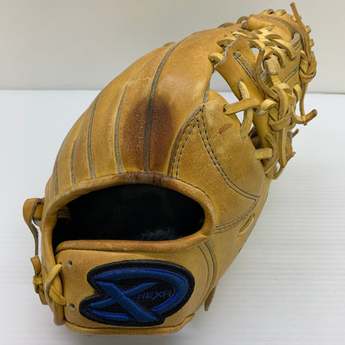 ヘキサスポーツ XAREA 硬式 大人 一般 内野手用 グローブ グラブ 右投げ 中古品 野球 1118