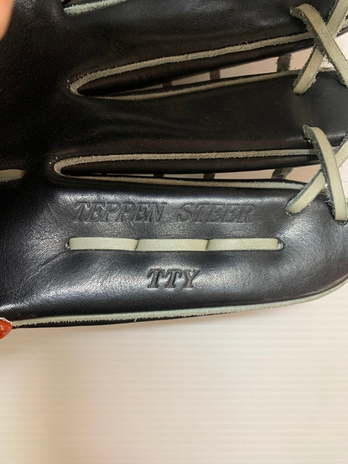 中古品 てっぺん Teppen 硬式 外野手用グローブ TTY 刺繡有り 3638