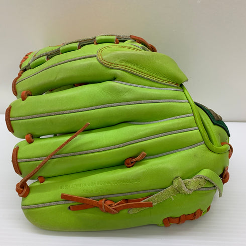 グロム 軟式 大人 一般 投手用 グローブ ピッチャー グラブ 右投げ 中古品 グローブ袋付き 野球 9827