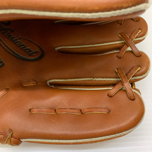 ミズノ MIZUNO プロフェッショナル 軟式 大人 一般 投手用 グローブ ピッチャー グラブ 右投げ 中古品 野球 6072