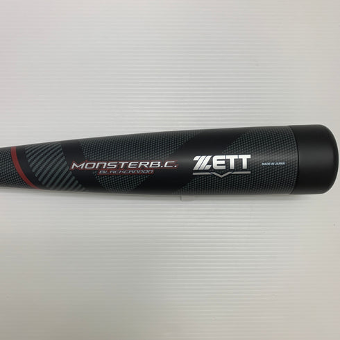 ゼット ZETT ブラックキャノン 軟式 大人 一般 FRP製バット BCT31385 ミドルバランス 中古 ケース付き 野球 7865