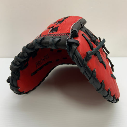 ハタケヤマ HATAKEYAMA 軟式 大人 一般 ファーストミット 一塁手 グローブ グラブ 右投げ PROF01 中古品 グローブ袋付き 野球 8326