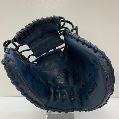 ミズノ MIZUNO FUNWRAP ソフトボール用 大人 一般 キャッチャーミット 捕手 グローブ グラブ 右投げ 中古品 野球 8145