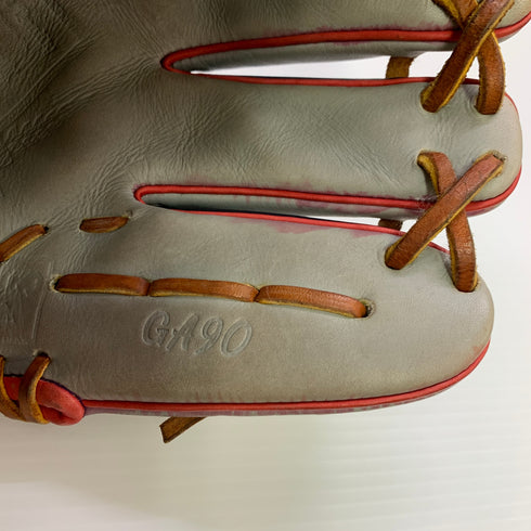 グラブワークス GLOVEWORKS GA90 硬式 大人 一般 内野手用 グローブ グラブ 右投げ 中古品 グローブ袋付き 野球 8687