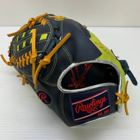 ローリングス Rawlings ハイパーテック 軟式 大人 一般 投手用 グローブ ピッチャー グラブ 左投げ GR5FHTCA15W 中古品 野球 7552