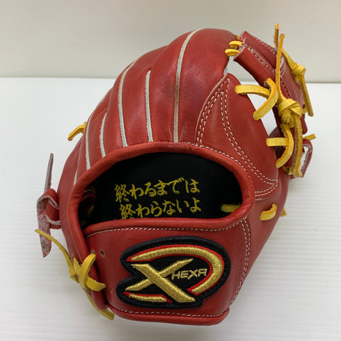 ヘキサ 軟式 大人 一般 内野手用 グローブ グラブ 右投げ 中古品 野球 9837