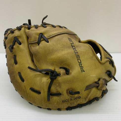 ゼット ZETT プロステイタス PROSTATUS 硬式 大人 一般 ファーストミット 一塁手 グローブ グラブ 右投げ オーダー 中古品 野球 9352