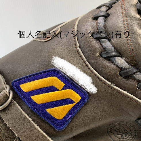 ミズノ MIZUNO ワールドウィン ソフトボール用 大人 一般 キャッチャーミット 捕手 グローブ グラブ 右投げ 中古品 野球 8746