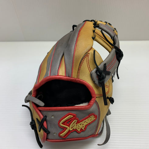久保田スラッガー KUBOTA SLUGGER オーダー 軟式 大人 一般 内野手用 グローブ グラブ 右投げ 24ms 中古品 野球 7585