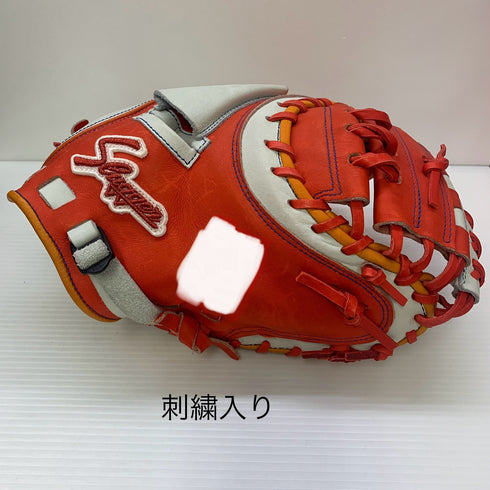 久保田スラッガー KUBOTA SLUGGER 硬式 大人 一般 キャッチャーミット 捕手 グローブ グラブ 右投げ 中古品 箱・グローブ袋付き 野球 6735