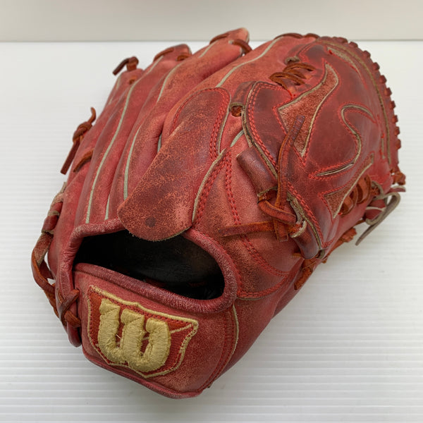ウィルソン Wilson D-MAX 軟式 大人 一般 投手用 グローブ ピッチャー グラブ 右投げ RDS1WM 中古品 野球 7842