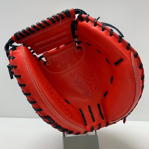 ウィルソン Wilson ウィルソンスタッフ ウィルソンベア 硬式 大人 一般 キャッチャーミット 捕手 グローブ グラブ 右投げ WBW100927 タグ付き 野球 6128