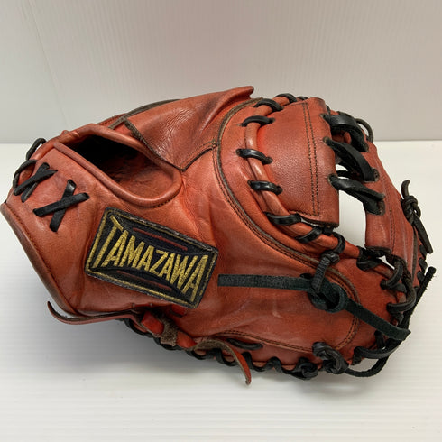 玉澤 TAMAZAWA タマザワ 硬式 大人 一般 キャッチャーミット 捕手 グローブ グラブ 右投げ 中古品 野球 7110