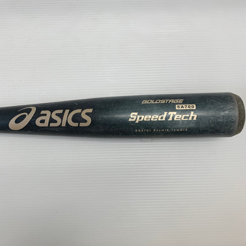 アシックス asics SpeedTech 中学硬式 部活 クラブチーム 金属製バット BB8701 ミドルバランス 中古 野球 8304