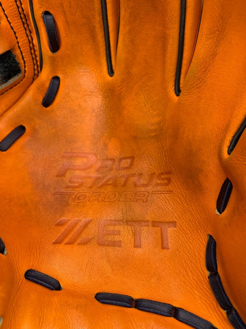 中古品 ゼット ZETT プロステイタス オーダー 硬式 内野手用グローブ 刺繡有り 3647