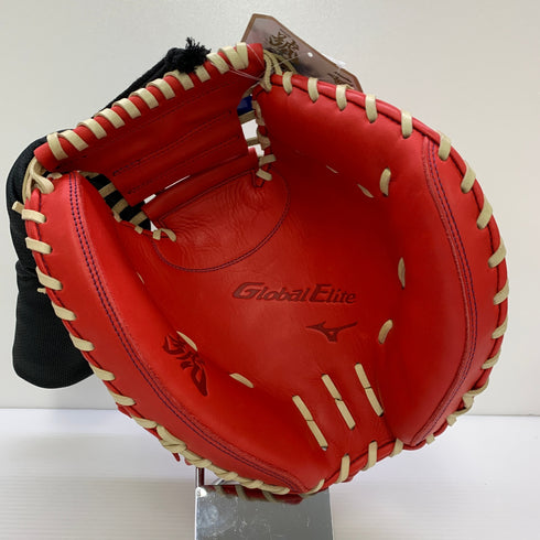 ミズノ MIZUNO グローバルエリート 軟式 大人 一般 キャッチャーミット 捕手 グローブ グラブ 右投げ 1AJCR30500 タグ付き グローブ袋付き 野球 6197
