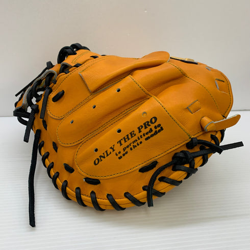 ハタケヤマ HATAKEYAMA 硬式 大人 一般 キャッチャーミット 捕手 グローブ グラブ 右投げ K-M9by 中古品 野球 7081