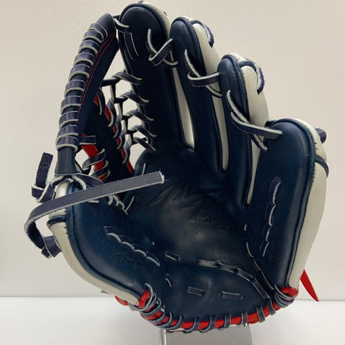 ミズノ MIZUNO ミズノプロ オーダー 硬式 大人 一般 外野手用 グローブ グラブ 右投げ 中古品 グローブ袋付き 野球 6803