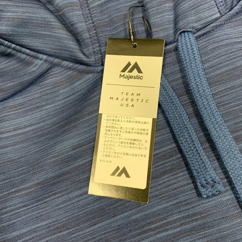 マジェスティック パーカー 長袖 プロモデル フーディ バックプリント ウェア 野球 ネイビー Mサイズ XM06-MJ-9F06 H-4391