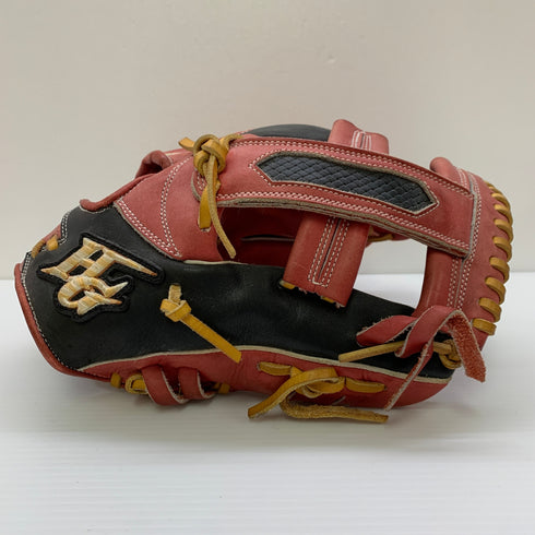 ハイゴールド HI-GOLD プロフェッショナル 硬式 大人 一般 内野手用 グローブ グラブ 右投げ オーダー 中古品 野球 8702