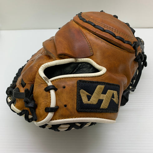 ハタケヤマ HATAKEYAMA 軟式 大人 一般 キャッチャーミット 捕手 グローブ グラブ 右投げ 中古品 野球 1192
