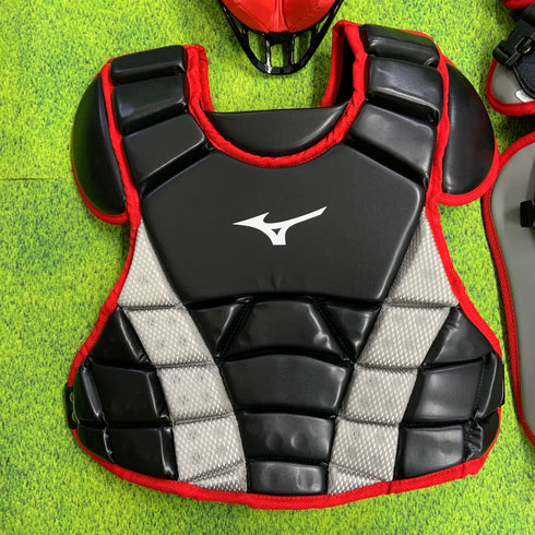 ミズノ MIZUNO 少年軟式 ソフトボール キャッチャー防具 3点セット マスク プロテクター レガース 収納袋付き Sサイズ 1DJPC01809 H-4585