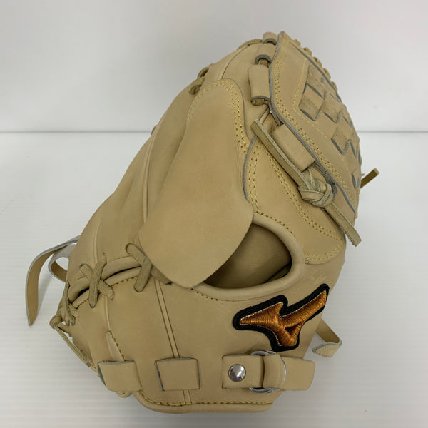 ミズノ MIZUNO ミズノプロ 硬式 大人 一般 投手用 グローブ ピッチャー グラブ 右投げ HAGA製 中古品 グローブ袋付き 野球 5984