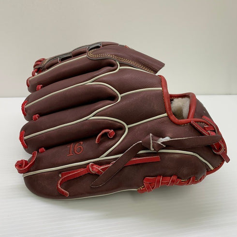 中古品 ミズノ MIZUNO ミズノプロ 硬式 投手用オーダーグローブ HAGA 刺繍有り 5617