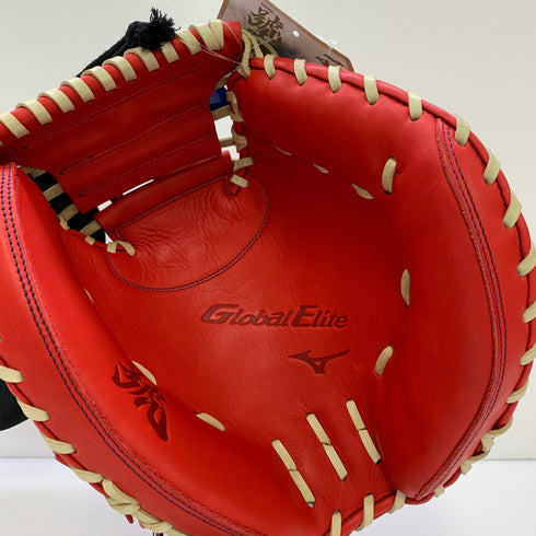 ミズノ MIZUNO グローバルエリート 軟式 大人 一般 キャッチャーミット 捕手 グローブ グラブ 右投げ 1AJCR30500 タグ付き グローブ袋付き 野球 6197