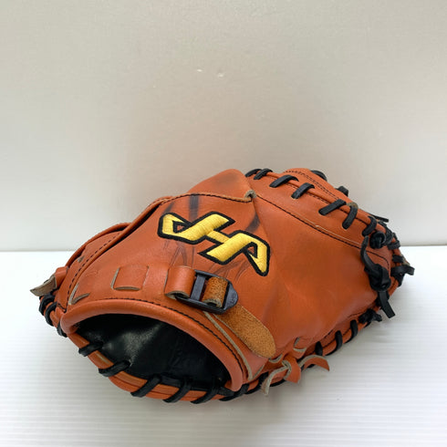 ハタケヤマ HATAKEYAMA PRO-M8 硬式 大人 一般 キャッチャーミット 捕手 グローブ グラブ 右投げ オーダー 中古品 野球 1080