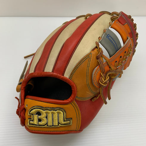 ベースマン BASEMAN BM スペシャルオーダー 軟式 大人 一般 内野手用 グローブ グラブ 右投げ 中古品 野球 8233