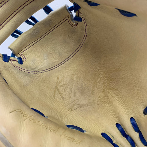 カナメ 要 KANAME 軟式 大人 一般 キャッチャーミット 捕手 グローブ グラブ 右投げ TYPE-C200R 中古品 グローブ袋付き 野球 7600