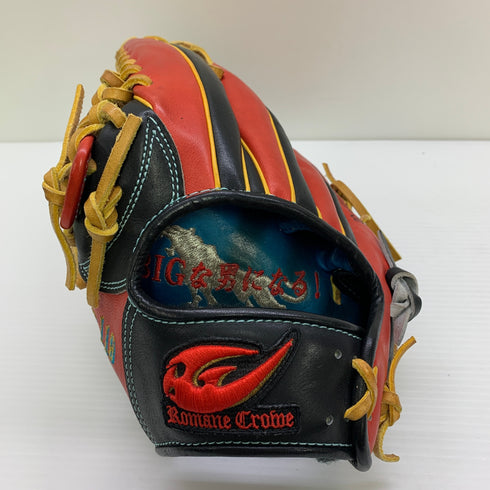 ロマネクロウ 硬式 大人 一般 外野手用 グローブ グラブ 左投げ オーダー 中古品 野球 1045