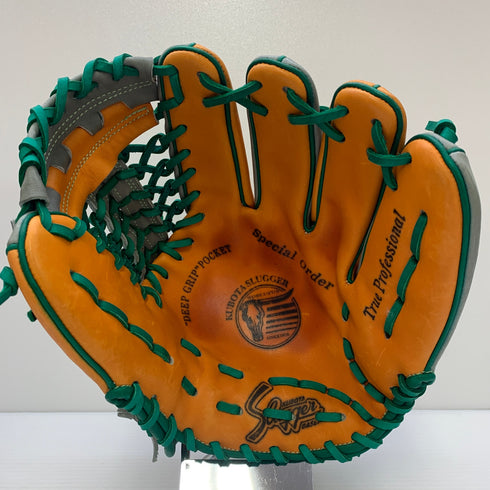 久保田スラッガー KUBOTA SLUGGER 硬式 大人 一般 外野手用 グローブ グラブ 右投げ 中古品 箱・グローブ袋付き 野球 6739