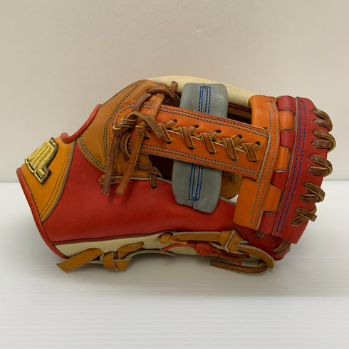 ベースマン BASEMAN BM スペシャルオーダー 軟式 大人 一般 内野手用 グローブ グラブ 右投げ 中古品 野球 8233