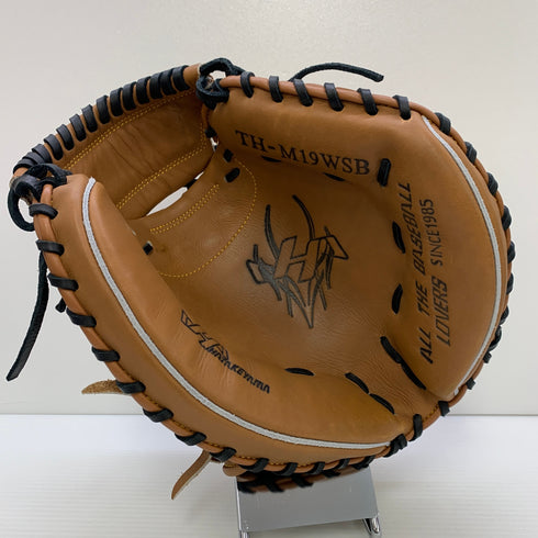 ハタケヤマ HATAKEYAMA 軟式 大人 一般 キャッチャーミット 捕手 グローブ グラブ 右投げ TH-M19WSB 中古品 野球 7080