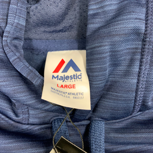 マジェスティック パーカー 長袖 プロモデル フーディ バックプリント ウェア 野球 ネイビー Mサイズ XM06-MJ-9F06 H-4391