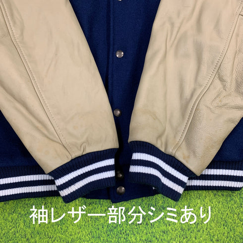 ナイキ NIKE ニューヨークヤンキース NEW YORK YANKEES コラボ 本革スタジャン レザー Lサイズ H-4460