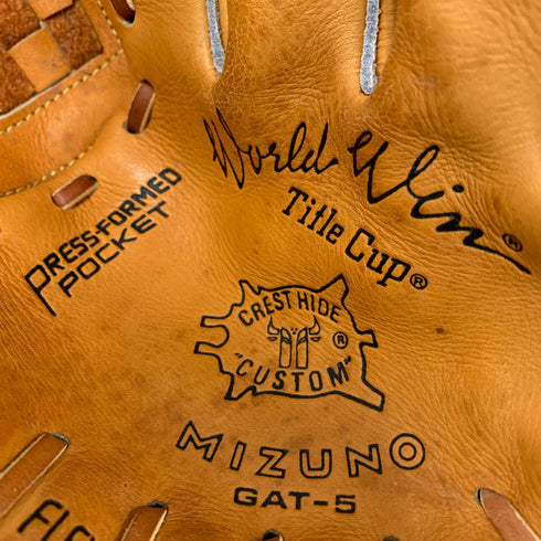 ミズノ MIZUNO ワールドウィン 軟式 大人 一般 内野手用 グローブ グラブ 右投げ GAT-5 中古品 野球 7959