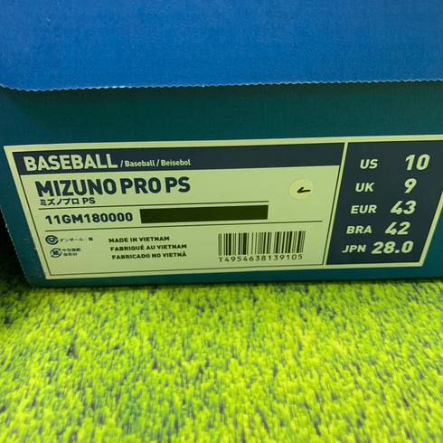 ミズノ MIZUNO Pro PS ベースボールスパイク 28.0cm 野球 11GM180000 H-4394
