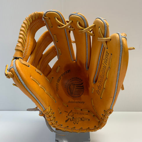 久保田スラッガー KUBOTA SLUGGER 式グローブアニバーサリー 80周年 限定 軟式 大人 一般 外野手用 グローブ グラブ 右投げ 中古品 野球 6898
