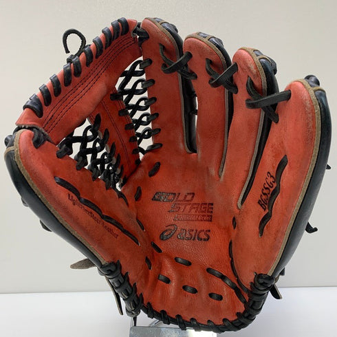 アシックス asics ゴールドステージ ソフトボール用 大人 一般 外野手用 グローブ グラブ 右投げ BGSSG3 中古品 グローブ袋付き 野球 5925