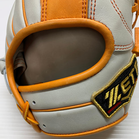 中古品 ゼット ZETT プロステイタス オーダー 軟式 内野手用グローブ BRGPRO 刺繍入り 4255