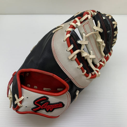 久保田スラッガー KUBOTA SLUGGER 軟式 大人 一般 ファーストミット 一塁手 グローブ グラブ 右投げ オーダー 中古品 グローブ袋付き 野球 8677