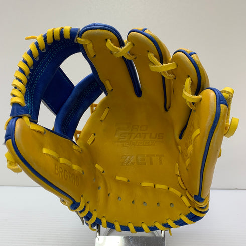 ゼット ZETT プロステイタスオーダー 軟式 大人 一般 内野手用 グローブ グラブ 右投げ 196 中古品 野球 8176